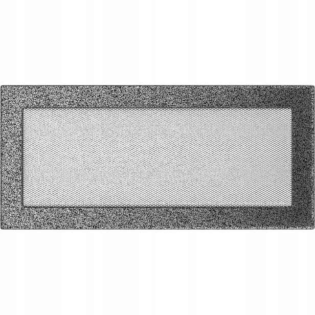 Ventilační mřížka 17x37 černo-stříbrná