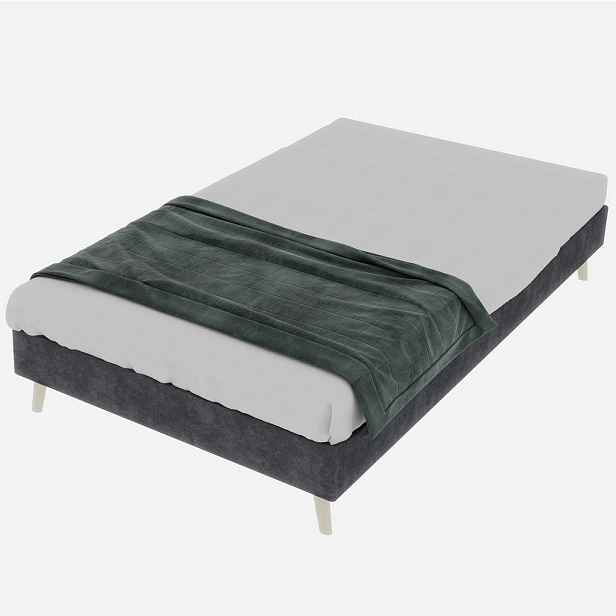 Redom POSTEL 160/200 cm s moderním minimalistickým designem, stabilní konstrukcí a rychlou montáží, Šedá