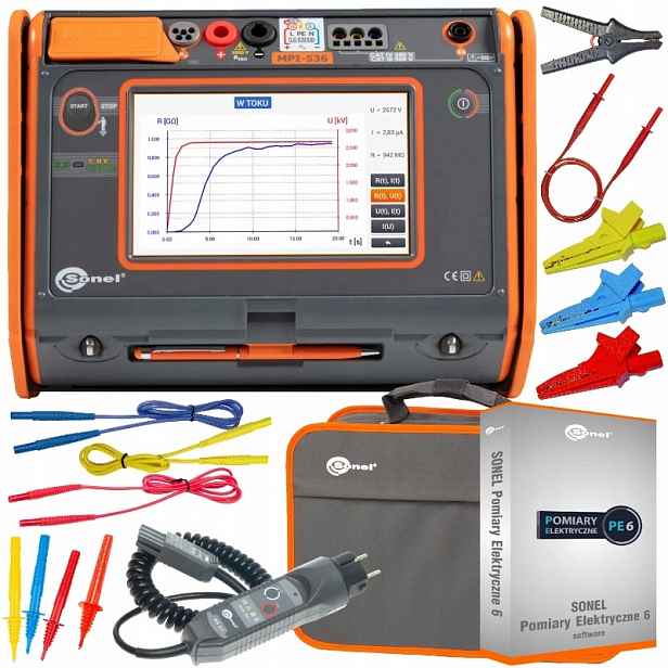 Sonel MPI-536 Měřič elektrických parametrů, sada s programem PE6