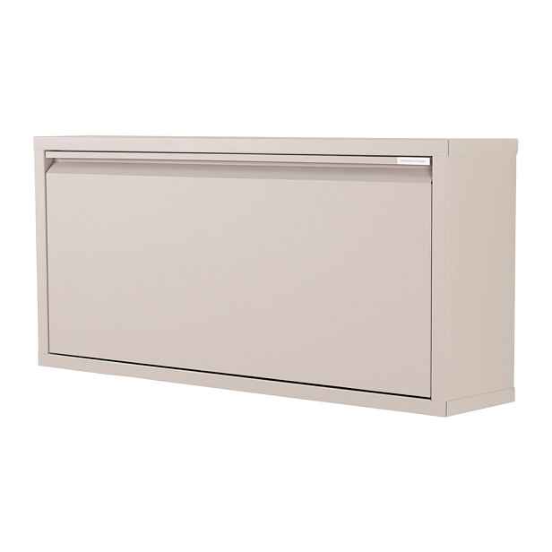 Taupe kovový výklopný/závěsný botník 75x41x22 cm Billy – Spinder Design