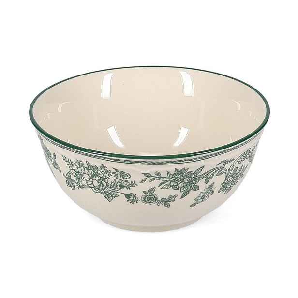 Zelená/slonovinová porcelánová miska Cyril – S|P Collection