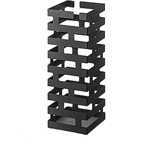 Černý stojan na deštníky YAMAZAKI Brick