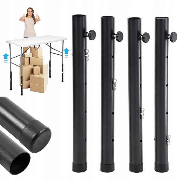 4 x nábytková noha Patka pro nábytek pod skříňku Nastavitelná prodlužovačka nohou 44 cm