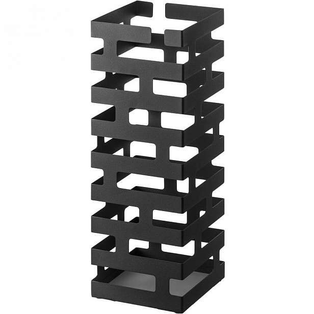 Černý stojan na deštníky YAMAZAKI Brick
