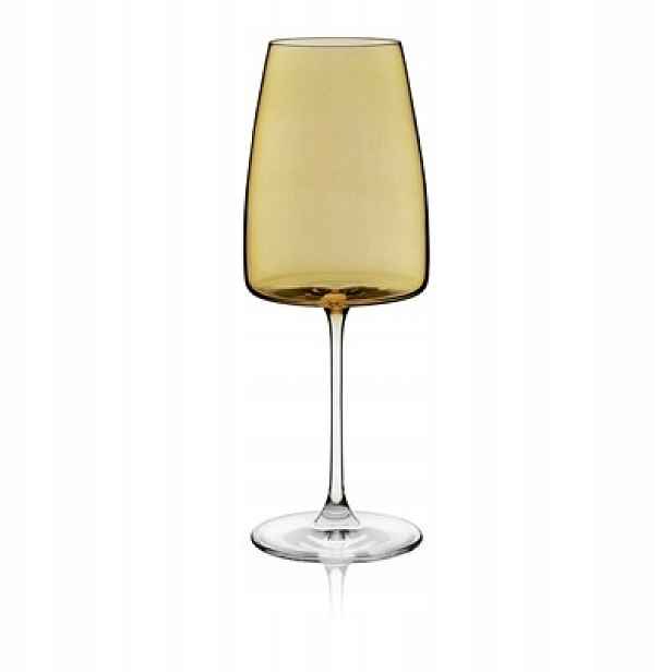 Rona Deco Sklenička 510 ML Víno 4KS Fade Citrine