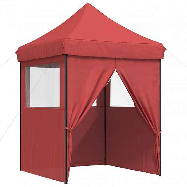 vidaXL Party Stan 200 x 200 x 306 cm Vínová Oxford látka
