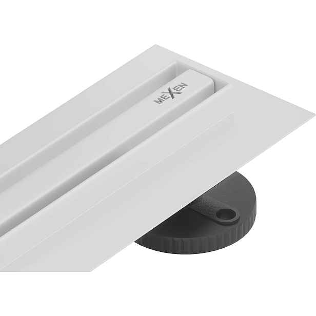 Mexen Flat 360° Slim otočný lineární sprchový žlab 50 cm, bílý 1241050