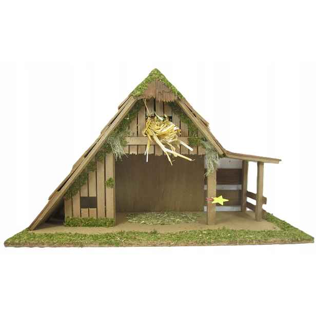 Vánoční Betlém *stajenka* 55x28x34 cm pro postavy o výšce 12-13 cm