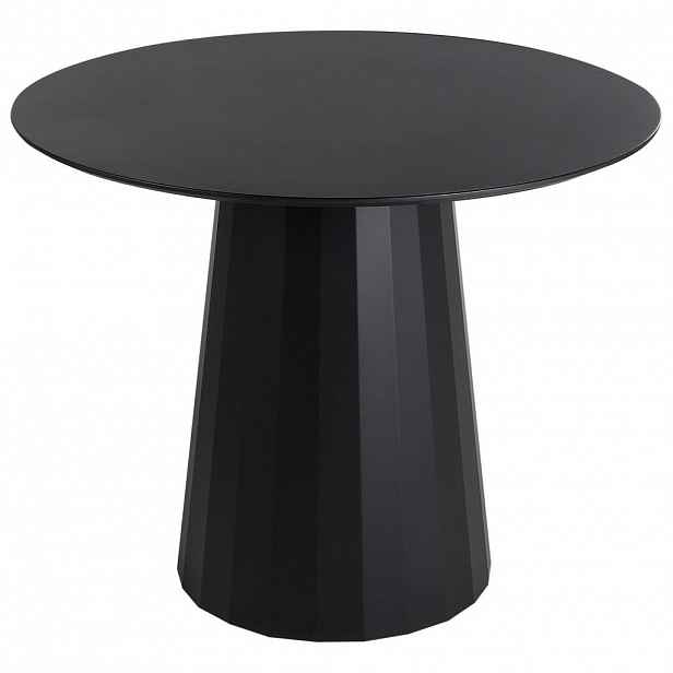 Beliani JÍDELNÍ STŮL Černý 100/100 cm Kov Plato