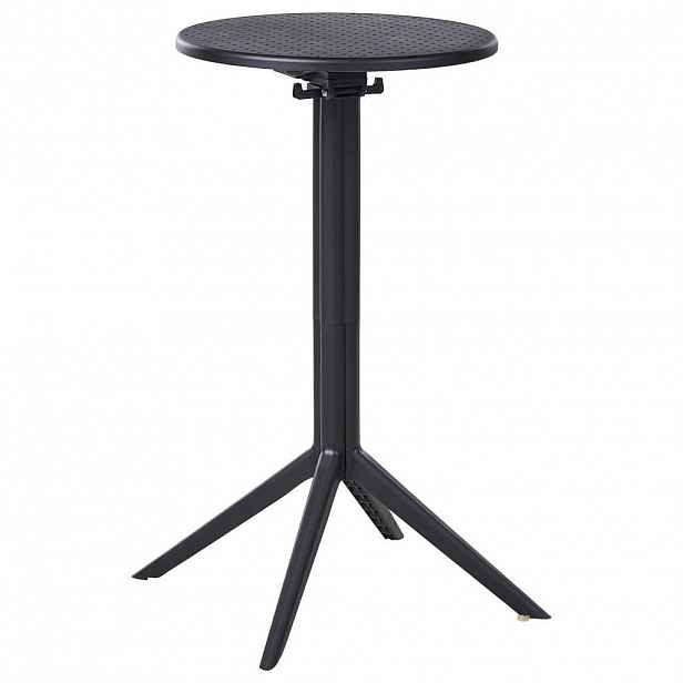 Beliani ZAHRADNÍ BAROVÝ STŮL 60/60 cm Černý Legrena