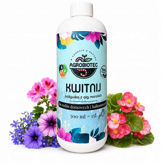 Hnojivo pro pelargonii Surfinii Begonii Lobelii 500 ml Přírodní kvetení