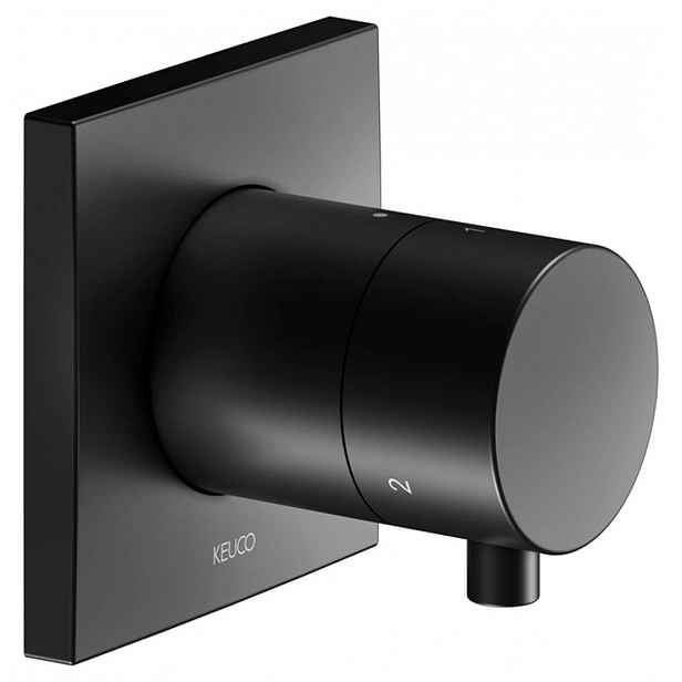 Keuco IXMO - Ventil pod omítku pro 3 spotřebiče, matná černá 59548371002