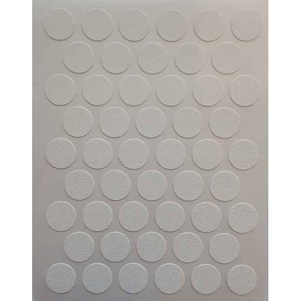 Samolepicí nábytkové krytky 14 mm – bílé (1110) – 50 Ks x 50 listů