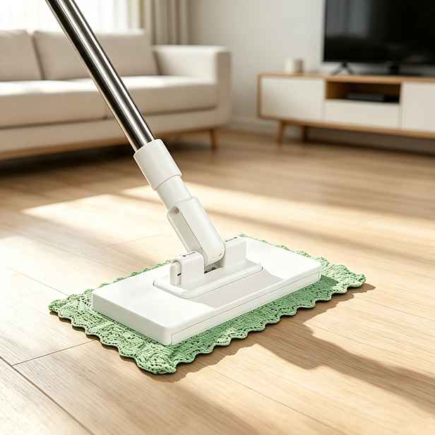 TEMU Sada mopu na mokré i suché použití 100 cm, mop na mokré utírání, mop s nasazovacími podložkami, multifunkční mop bez praní, náhodná barva mopu a