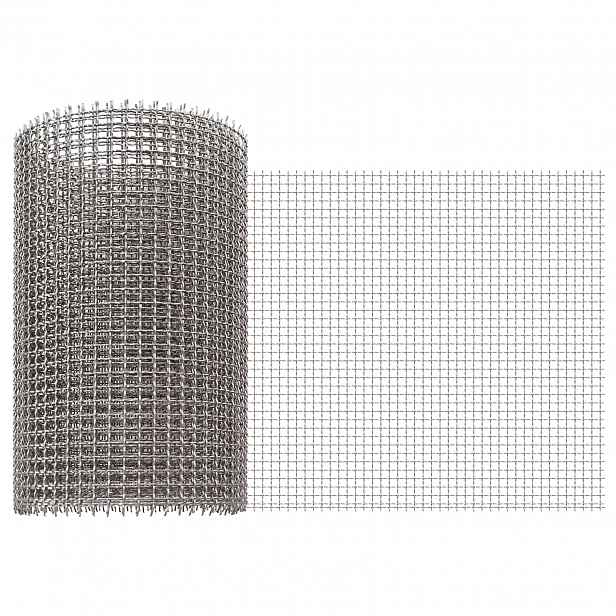 vidaXL Síťovina 20 x 200 cm 3 Mesh Nerezová ocel 201 Stříbrná