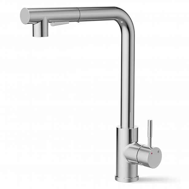 Kuchyňská Baterie S Vytahovací Sprškou Chromovaná 360° 355 MM