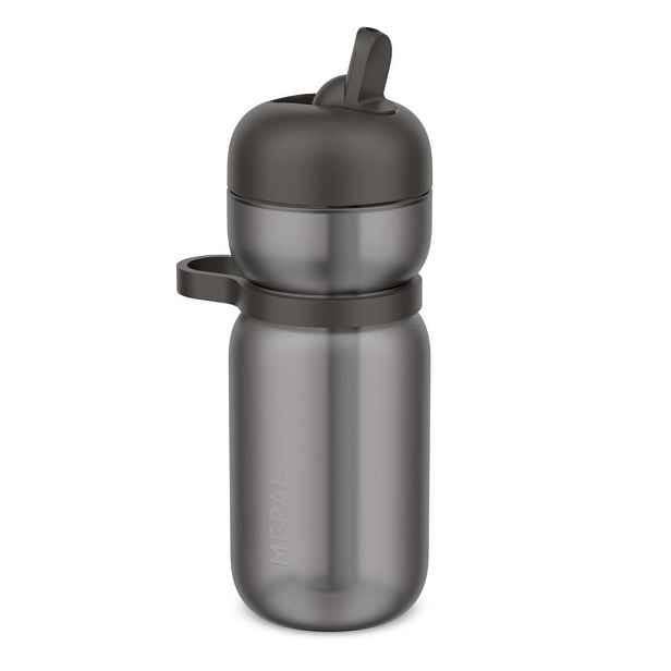 Antracitová plastová lahev 600 ml Active – Mepal