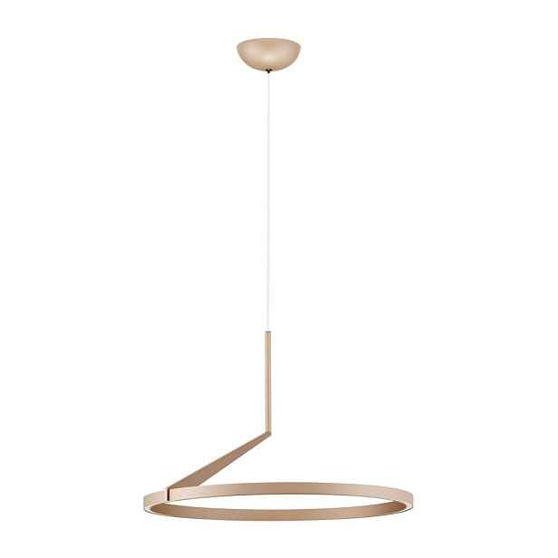 Hliníkové LED stmívatelné závěsné svítidlo v růžovo zlaté barvě ø 60 cm Tilia – Nova Luce