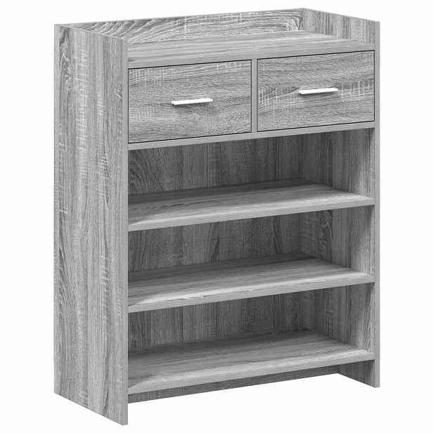 vidaXL Skříň na obuv 73,5 x 36 x 92 cm Kompozitní dřevo Šedý Sonoma