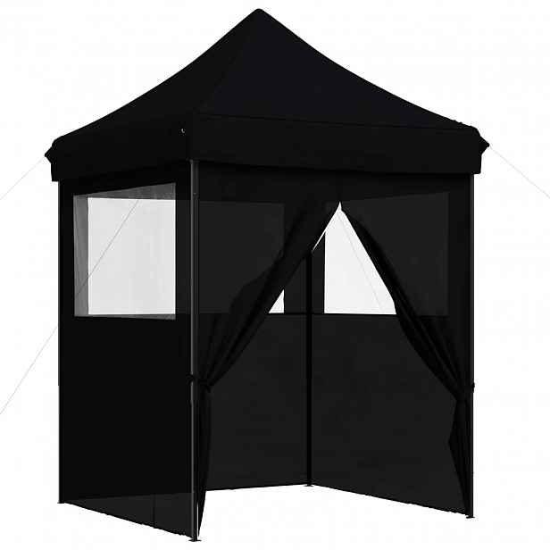 vidaXL Party Stan 200 x 200 x 306 cm Černá Oxford látka