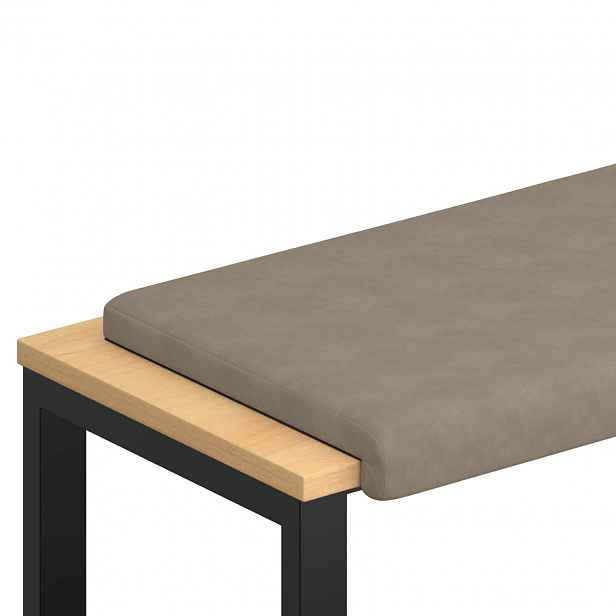 vidaXL Polštář na lavici Mikrovlákno Taupe Hloubka 35 cm