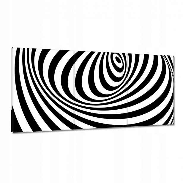 Obrazy 180x90 Abstrackja černobílá