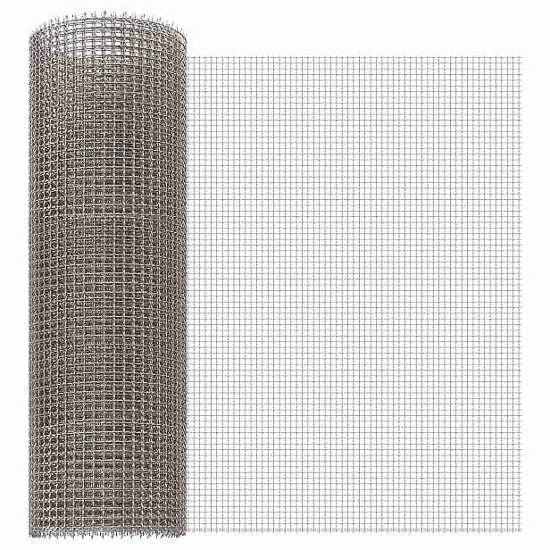 vidaXL Síťovina 40 x 200 cm 3 Mesh Nerezová ocel 201 Stříbrná