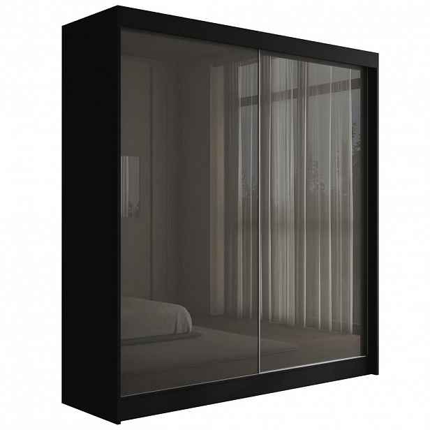 ALTDECOR ŠATNÍ SKŘÍŇ PEKA – 200 cm – černá|šedá