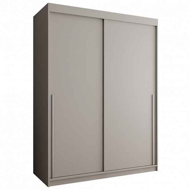 Home Collective ŠATNÍ SKŘÍŇ S POSUVNÝMI DVEŘMI 150 cm šířka, kašmírová se stříbrným úchytem