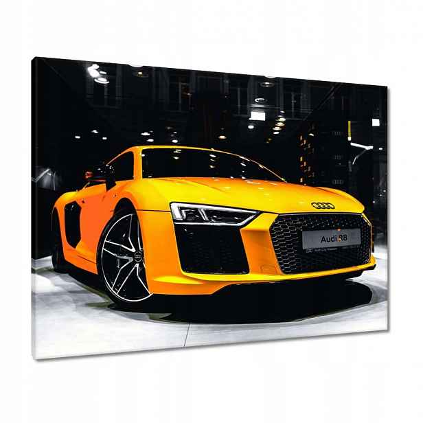 Obrazy 80x60 Žluté Audi R8
