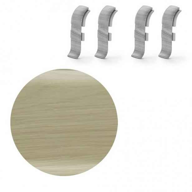 Spojka k soklu Naturel dub polární , PVC délka 0,5 cm, výška hrany 56 mm, NATNGTF73