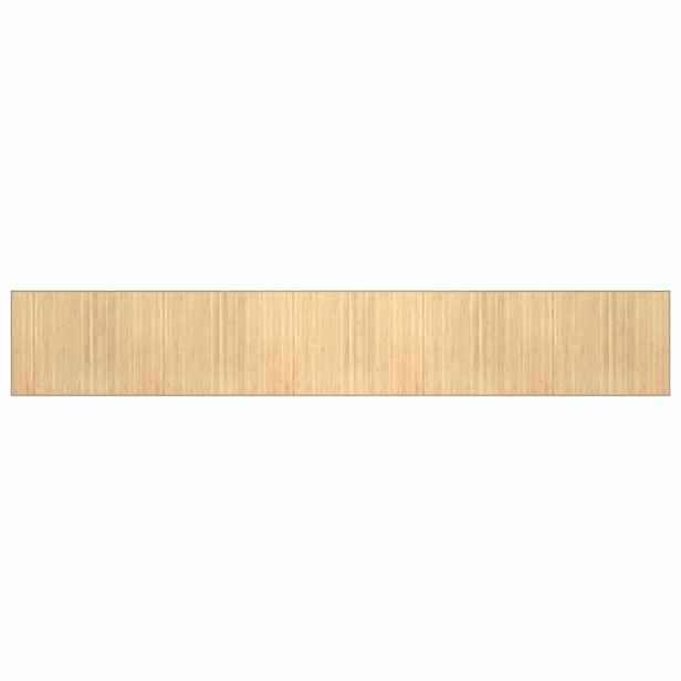 vidaXL Koberec obdélníkový světle přírodní 80 x 1 000 cm bambus