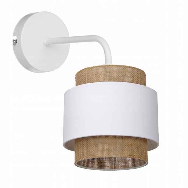 Nástěnná Lampa Boho Juta S Dvojitým Stínidlem