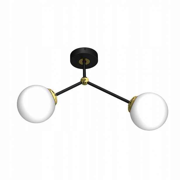 Stropní svítidlo – dvě skleněné koule 46 cm 2xE14 Joy MLP7459 Eko-light
