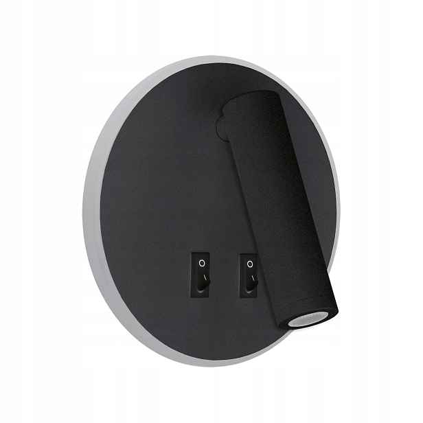 Struhm Led nástěnné svítidlo 6W+3W Otello černé kulatý 3000K
