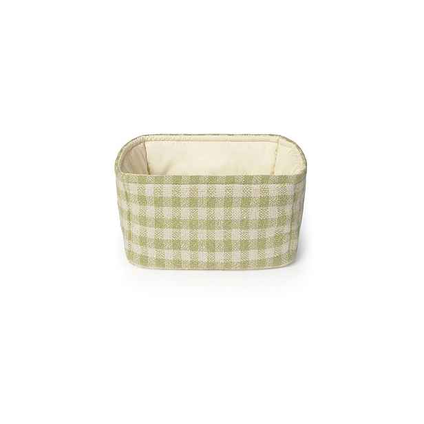Světle zelený látkový dětský koš na hračky 30x20x20 cm Swan Matcha – Lorena Canals