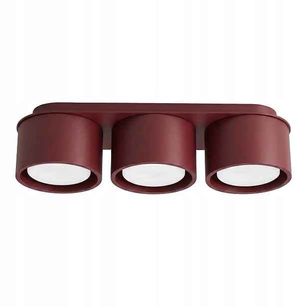 Sollux Lighting Modo stropní spot trojitý vínový 3xGX53 10W