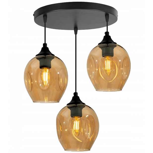 Trojitá závěsná lampa talíř 3XE27 Aspa Candellux