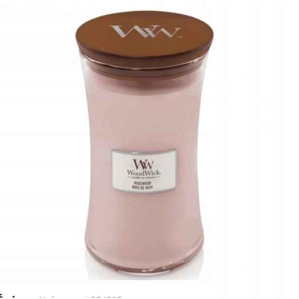 WoodWick Sójová vonná svíčka Rosewood Velká 610 g Dřevěný knot