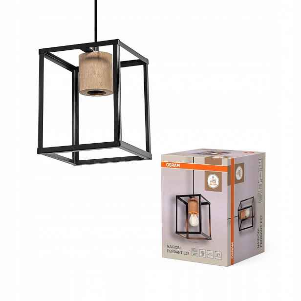 Závěsná stropní lampa E27 Dekorativní černá Decor Osram