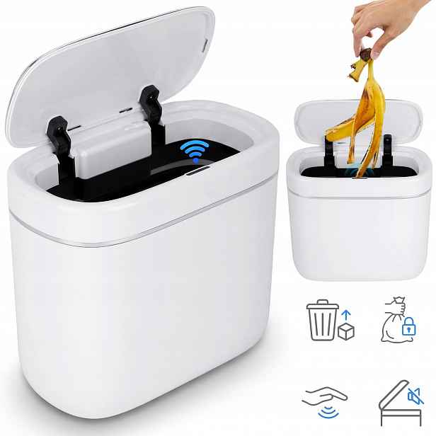 Automatický Voděodolný Koš Do Salónu Na Odpadky Bezdotykový Senzor 7 L