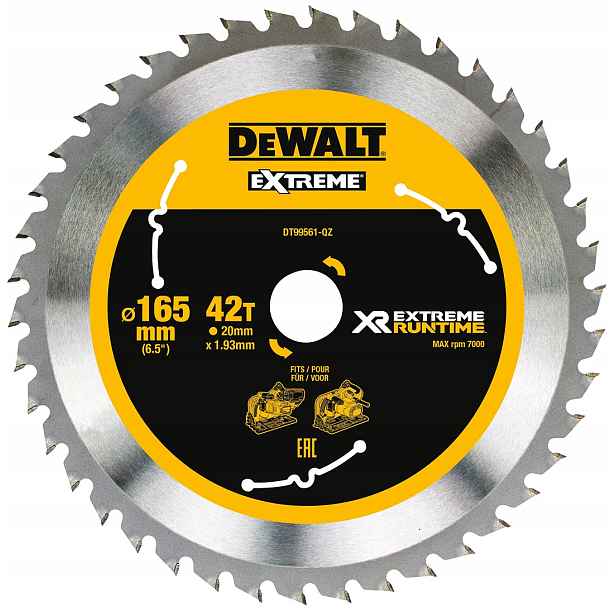 Dewalt Kotoučová Pila 165x20mmx40z Extreme Runtime DT99561-QZ