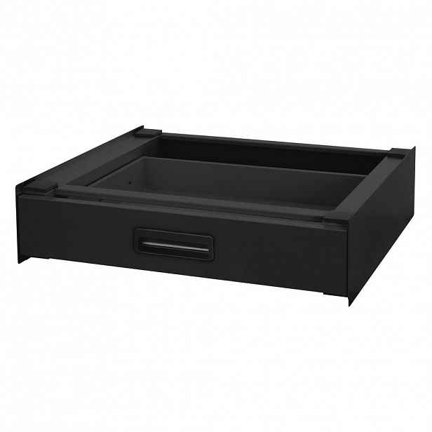 ML-DESIGN SPOJOVACÍ RÁM s výsuvnou zásuvkou 60x55 cm, černý, z oceli