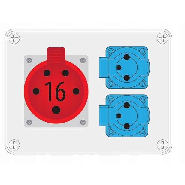 Rozvaděč R-box 190 2x250V 1x16A/5p B.1602