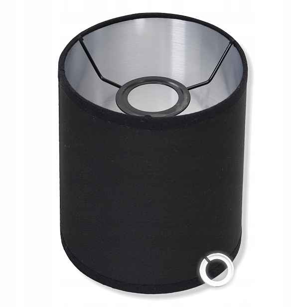 Stínidlo pro závěsnou stojací lampu Černé, Stříbrné