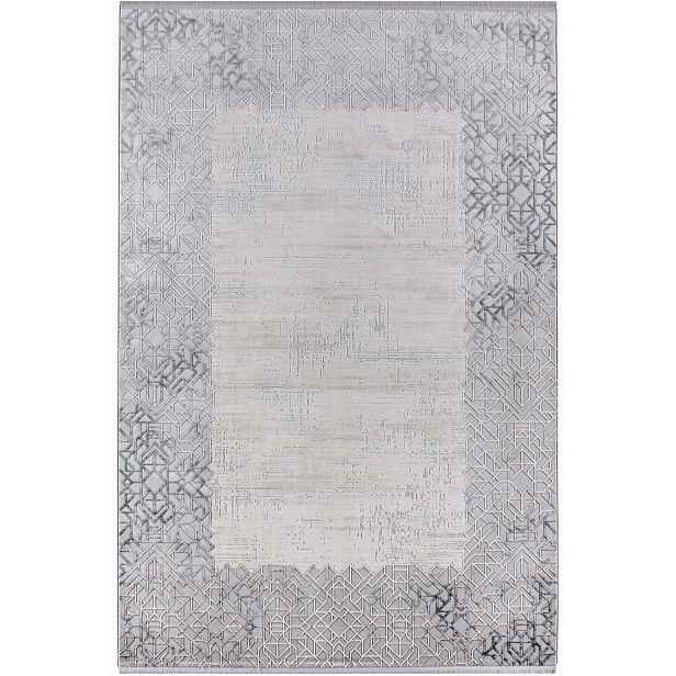 Luxusní koberec, akrylový, střední délka vlasu, modrý, 160 x 230 cm