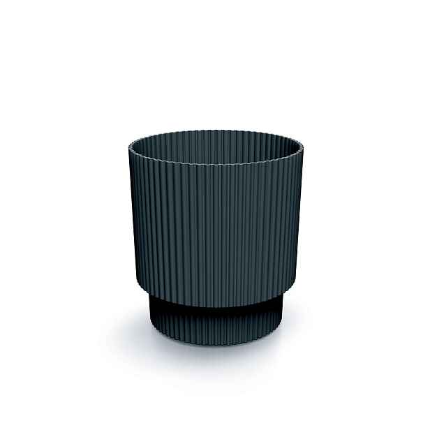 Prosperplast Květináč MILLA VII antracitový, varianta 12,8 cm