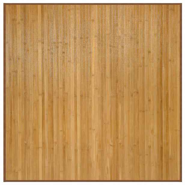 vidaXL Koberec čtvercový přírodní 100 x 100 cm bambus