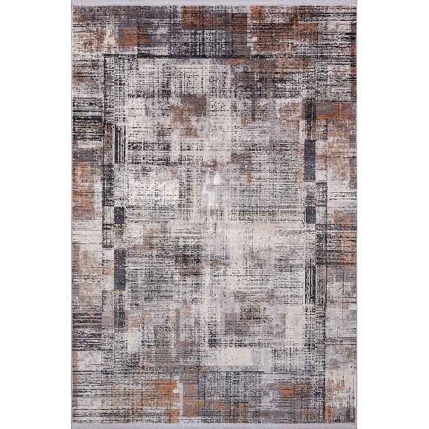 Luxusní koberec, akrylový, střední délka vlasu, šedý, 160 x 230 cm