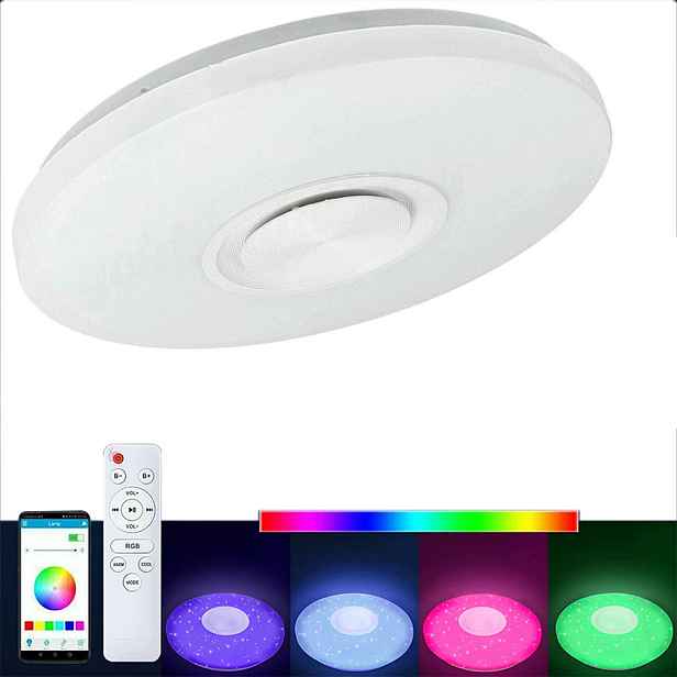 Stropní Svítidlo Led Stropní svítidlo panel 60W Nástěnný Rgb svítidlo dálkový ovladač reproduktor